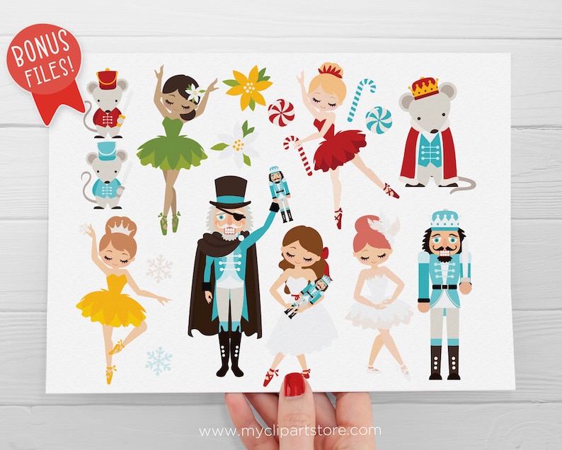 Nutcracker Clip Art Ballet Clipart Nutcracker Suite Etsy Finland