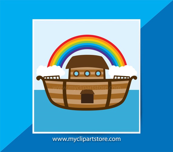 Noah S Ark Clipart Single Fishing Boat Raft Bible Etsy