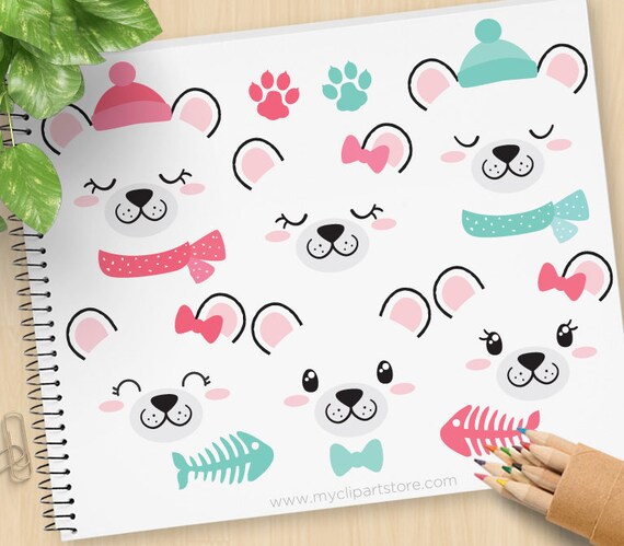 bear faces teddy bear clipart emoji woodland animals bear stamps