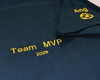 Personalized Team Manager T-Shirt, Embroidered Soccer Team Manager Gift, Custom Coach Shirt, Thank You Gift for Team Manager