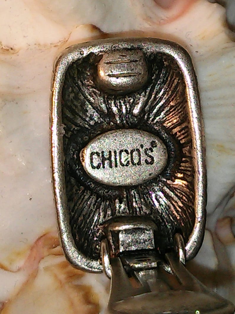 Chico Earrings. Signed. Vintage Clip Earrings With Enameled Etsy