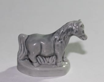 Wade Pony Red Rose Tea Figurine Pet Shop Series 20046-2008 Grey Horse - Made in England