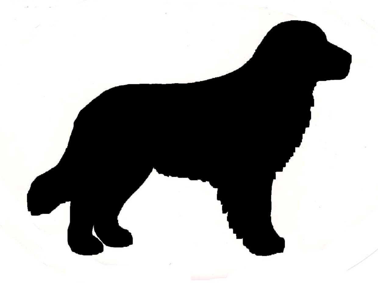 Download Golden Retriever Dog Canine Decal Black Silhouette Sticker On Etsy