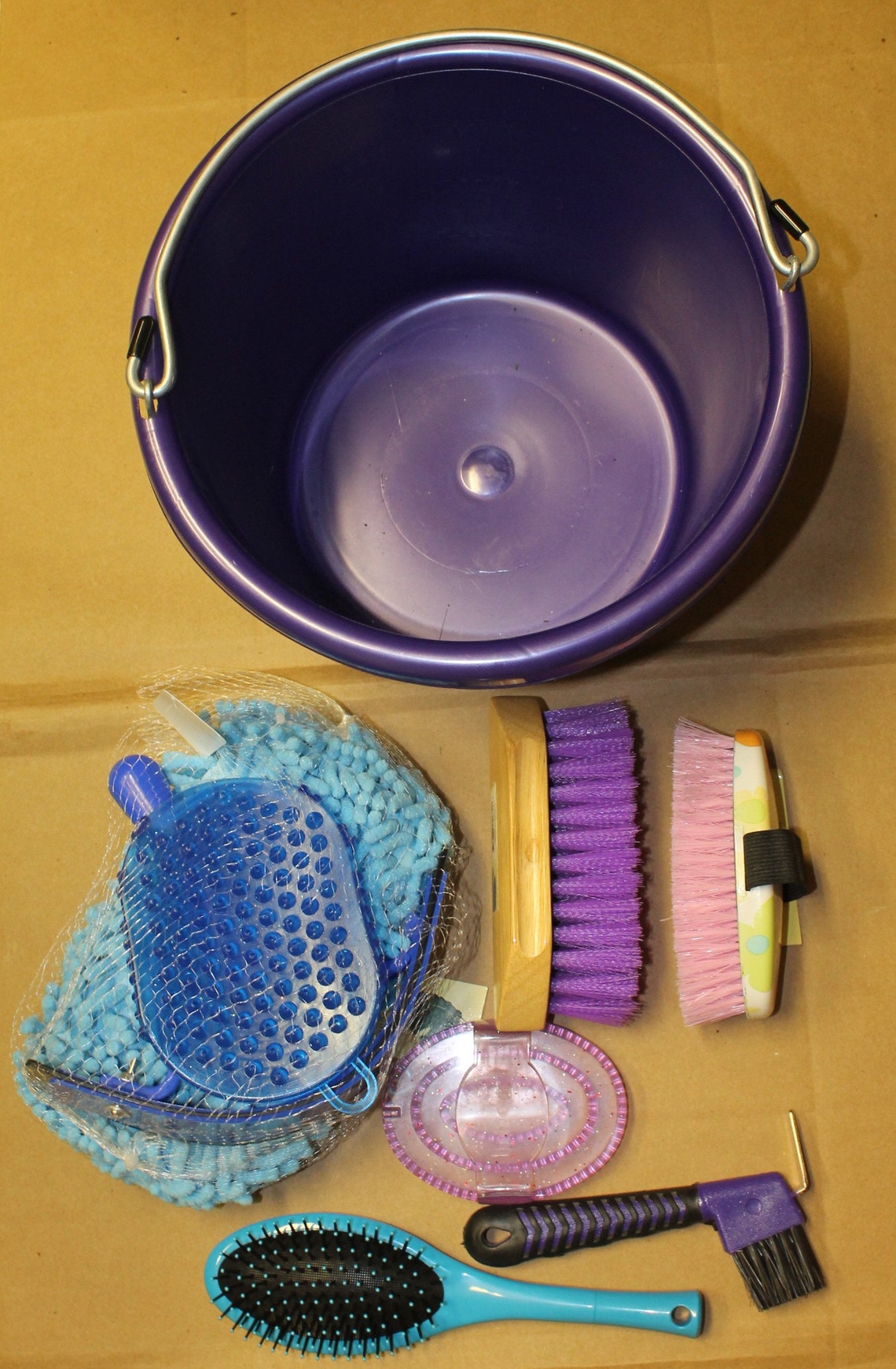 Gift Custom Bucket Horse Grooming Bathing Tools Wash Set Pony Etsy