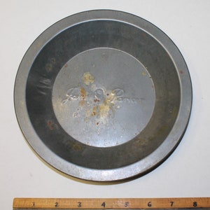 Vintage 7 inch Tin Jane Parker Logo Pie Pan Plate Baking Dish - A & P Supermarket Grocery Stores