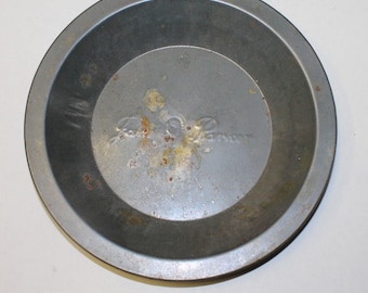 Vintage 7 inch Tin Jane Parker Logo Pie Pan Plate Baking Dish - A & P Supermarket Grocery Stores
