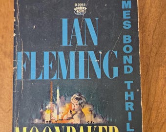 1950s–60s Vintage Paperback Trio — Moonraker, MacLean Thriller, Asimov Robots Stories