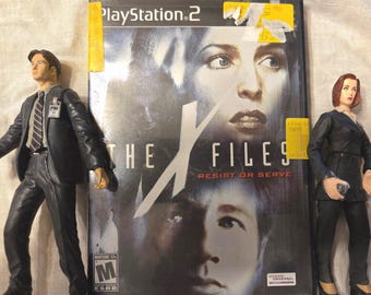 X-Files PS2 Game, McFarlane Figures, VHS Tapes, Postcard Bundle