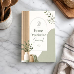 Organisationsjournal für Zuhause (zum Ausdrucken), Ausmist-Arbeitsbuch, Raumplanungs-Tracker, Aufbewahrungslösungen, Zimmerorganisation, Ausmistplaner