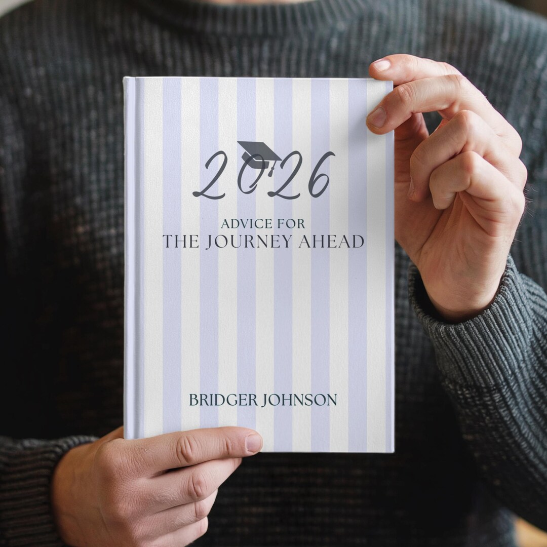Class of 2026 Graduation Advice Book Journal Personalized Grad Gift ...