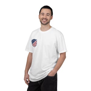 USA Soccer Shirt | USMNT Football Tee | Christian Pulisic Jersey Style T-shirt image 4