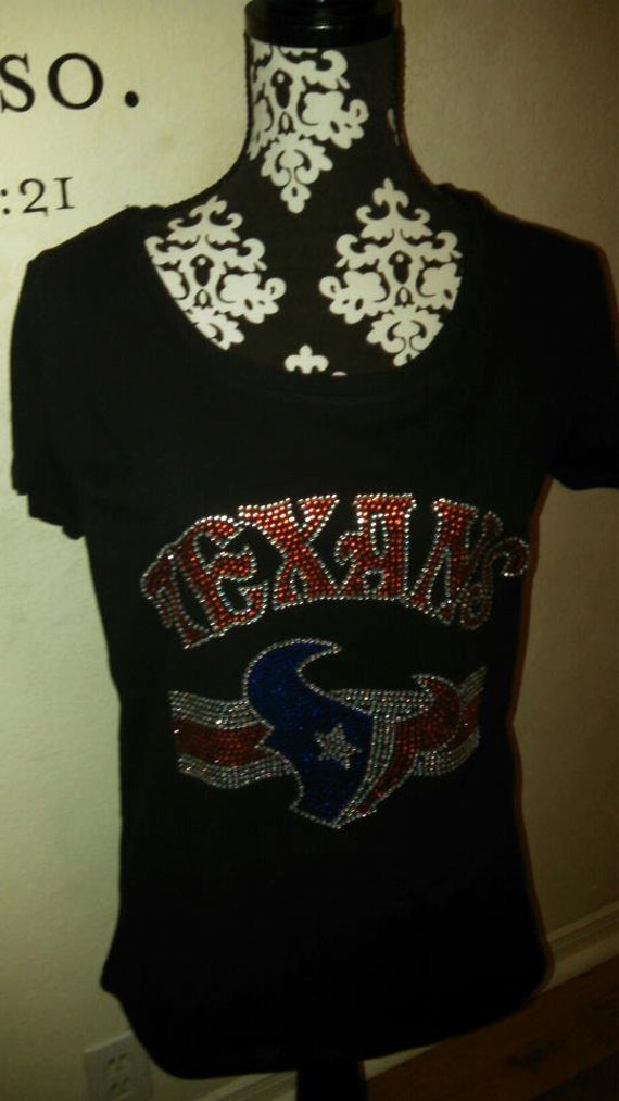 Items similar to Houston Texans inspired custom bling shirt on Etsy