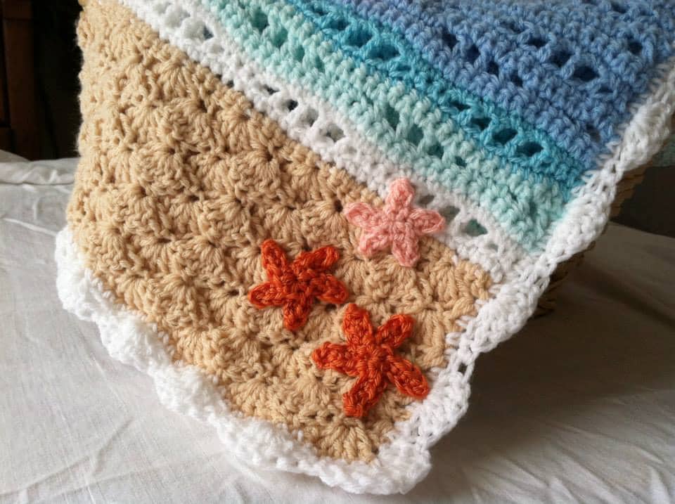 Beach Inspired Blanket Crochet Pattern/ Newborn/ Baby/ Custom Etsy