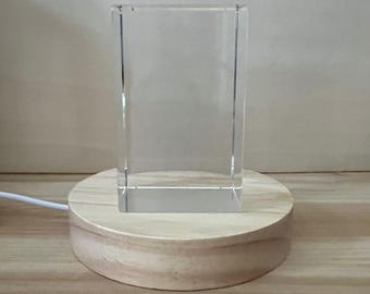Niestandardowy grawerowany kryształ 3D