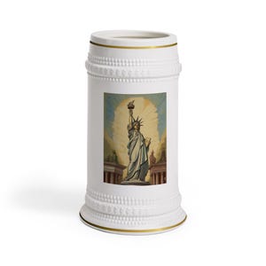 Classic Liberty Beer Stein Mug - Perfect for Celebrations, Gifts, Barware, Patriotic Decor, Homebrew Enthusiasts