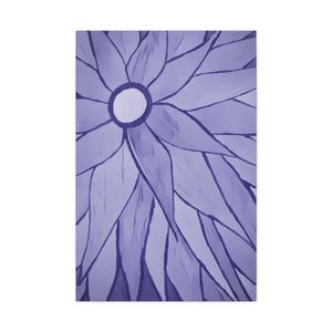 Floral Art Canvas Wall Decor, Botanical Print, Purple Wall Art, Home Decor, Gift for Nature Lovers, Aesthetic Room Decoration