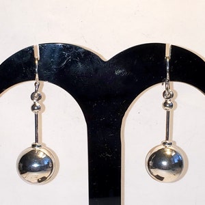 Sterling Silver Dangle Earrings , 925 Sterling Silver Turkish Handmade Women Earrings, Turkish Earrings, Silver Hanging Earrings, S4-90