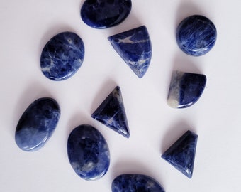 10 Pieces Sodalite loose wholesale Gemstone, Blue Stone Tumbled Sodalite Stone 0001