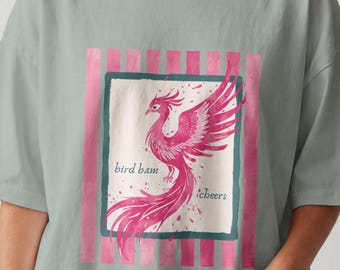 Bird Bam Cheers Mahjong Lover Gift, Comfort Colors® Mahj Tee, Gift for Mahjong Club, Group Game Night Apparel