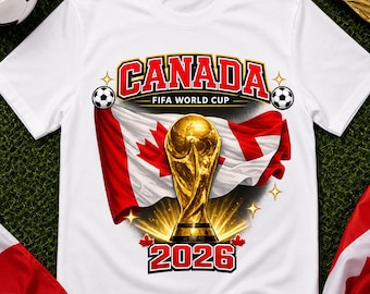 Wereldkampioenschap Canada 2026 png, ontwerp voetbaltrofee Canada 2026, gewaagd sublimatieontwerp voetbaltrofee, ontwerp Canadese vlag esdoornblad