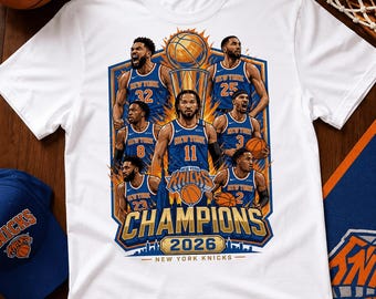 New York Knicks Champions 2026 PNG, Basketball Championship Shirt Design, NBA Finals Dtf Sublimation, NYC Fan Game Day T-Shirt