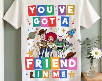 You've Got A Friend In Me png, cartoon speelgoedvrienden sublimatieontwerp, DTF-verjaardagsshirt voor kinderen, cartoonvrienden png, speelgoedpersonages png