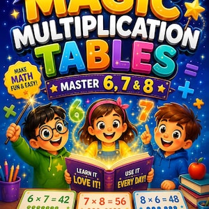 Magic Multiplication Tables – Master 6, 7 & 8