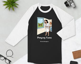 3/4 sleeve raglan shirt