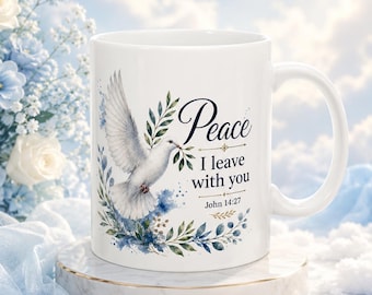 White Dove of God Mug | Peace Bird Ceramic Mug
