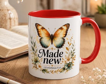 Spiritual Butterfly Morning Accent Coffee Mug | 11oz 15oz