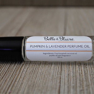 Best Seller! Pheromones Formula- Pumpkin & Lavender Perfume Oil with Pheromones- Roll On Perfume- Gift for Friend- Handmade