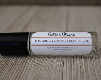 Best Seller! Pheromones Formula- Pumpkin & Lavender Perfume Oil with Pheromones- Roll On Perfume- Gift for Friend- Handmade