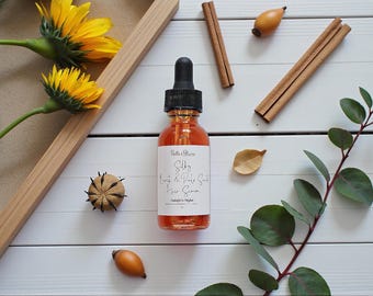 Silky Buriti & Palo Santo Hair Serum- Organic Ingredients- Natural Shine- Frizzy Hair- Light Weight Formula- Handmade