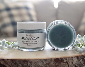 Moonstone Blue Tansy Face Balm- Natural Skincare- Vegan Formula- Zero Waste Skincare- Handmade Skincare- Cruelty Free- Natural Skincare