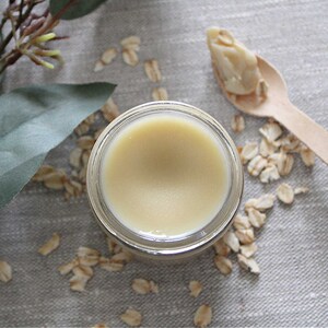 Marshmallow & Oats Cleansing Balm Natural Skincare Makeup Remover Emulsifier Cleansing Balm Handmade Skincare Plant Based image 6