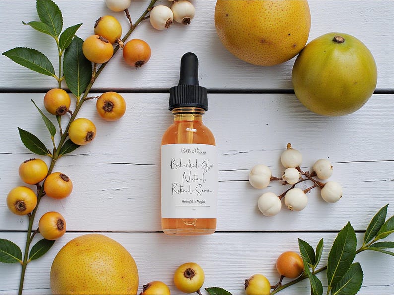 Bakuchiol Glow Natural Retinol Serum- Gentle Formula- Natural Skin Care- Natural Retinol- Handmade Skincare- Gift for Mom- Plant Based 画像 2