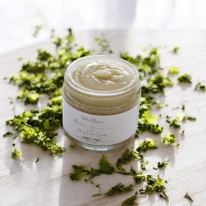Matcha Green Tea & Hemp Face Scrub- All Natural Face Scrub- Plant Based- Hemp Face Scrub- Matcha Tea Scrub- Dry Skin