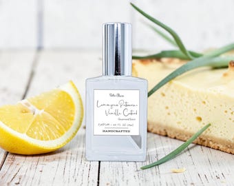 Lemongrass Patisserie & Vanilla Custard Perfume- Clean Vibe, Gift for Friend, Handmade, Gourmand Scent, Pheromones Formula