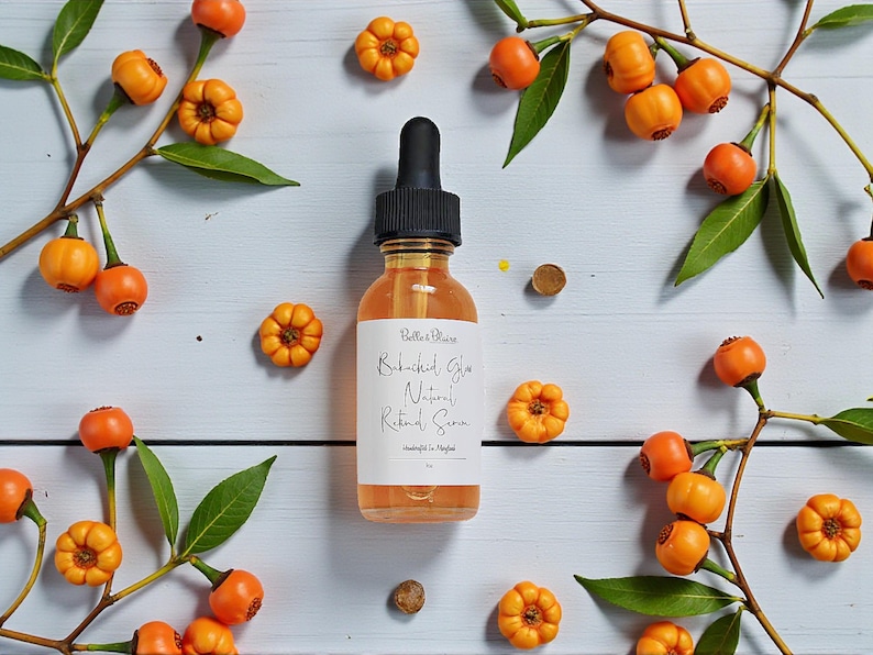 Bakuchiol Glow Natural Retinol Serum- Gentle Formula- Natural Skin Care- Natural Retinol- Handmade Skincare- Gift for Mom- Plant Based 画像 3