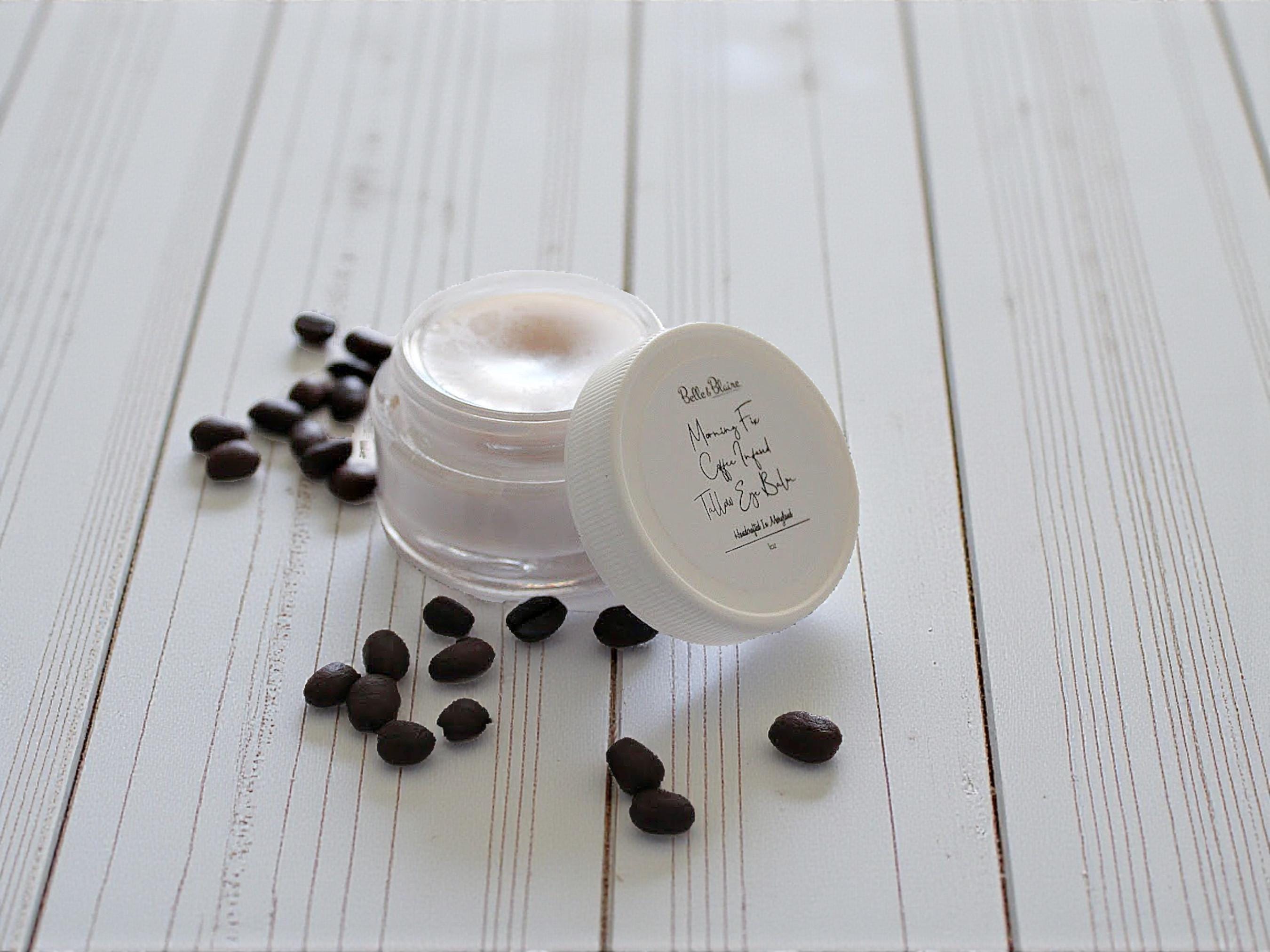Morning Fix Coffee Infused Tallow Eye Balm - Handmade Organic Skincare