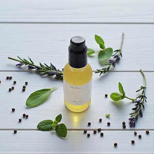 Rosemary Mint Pre-Poo Hair & Scalp Oil- 100% Natural- Organic Hair Oil- Hair Growth Oil- Handmade Hair Care