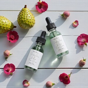 Prickly Pear & Rose Face Serum- Natural Skincare- Vegan Skincare- Handmade- Cruelty Free- Plant Based image 7