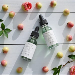 Prickly Pear & Rose Face Serum- Natural Skincare- Vegan Skincare- Handmade- Cruelty Free- Plant Based image 2