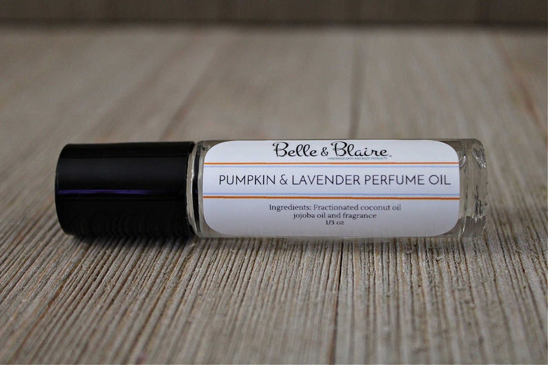 Best Seller Pheromones Formula Pumpkin & Lavender Perfume Oil with Pheromones Roll On Perfume Gift for Friend Handmade image 1