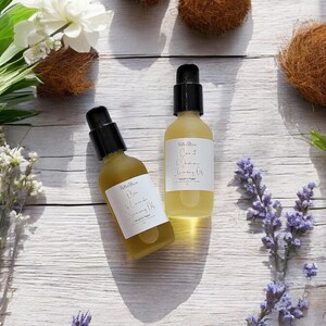 Cleansing Oil Makeup Remover- Olive Lavender Oil- Coconut Jasmine Oil- All Natural- Handmade- Dry Skin- Oily Skin- Cruelty Free