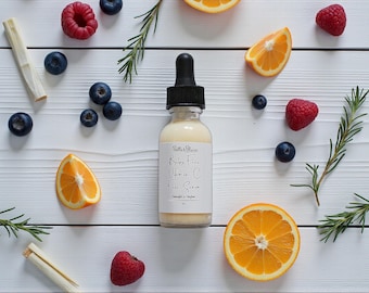 Baby Face Vitamin C Face Serum – Natural, Plant-Based Skincare (1oz Dropper Bottle)
