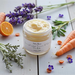 Overnight White Turmeric & Tallow Face Butter- Natural Skincare- Turmeric Butter- Natural Face Cream- Cruelty Free