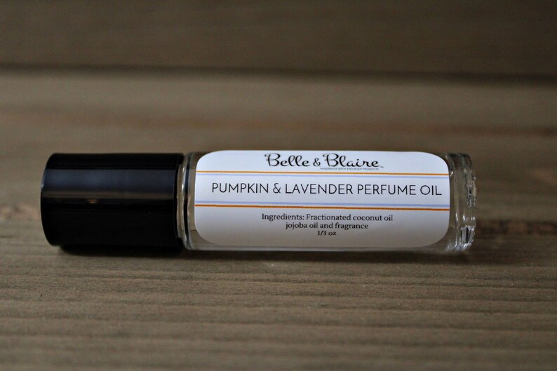 Best Seller Pheromones Formula Pumpkin & Lavender Perfume Oil with Pheromones Roll On Perfume Gift for Friend Handmade image 2