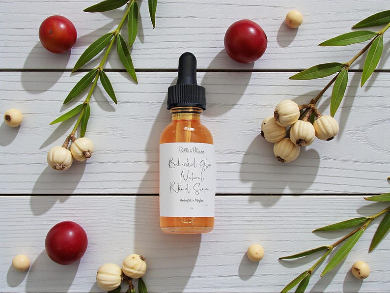 Bakuchiol Glow Natural Retinol Serum- Gentle Formula- Natural Skin Care- Natural Retinol- Handmade Skincare- Gift for Mom- Plant Based 画像 5