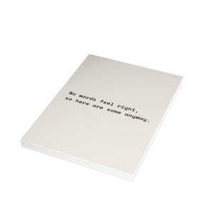 Sympathy & Get Well Card | "No words feel right, so here are some anyway." | Deadpan Sarcastic Greeting Card, Blank Inside image 14